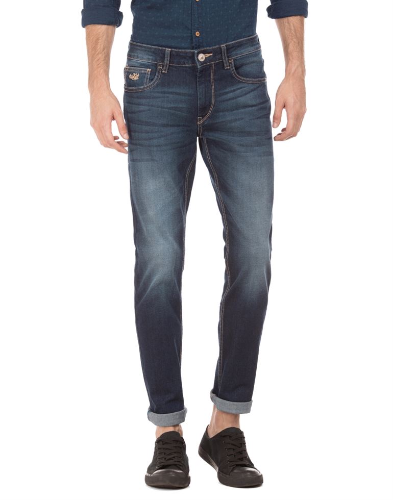 Flying Machine Men Casual Wear Blue Jeans